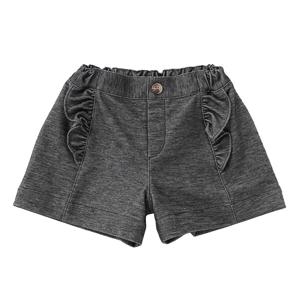 【KISETTE】デニムニットフリルパンツ