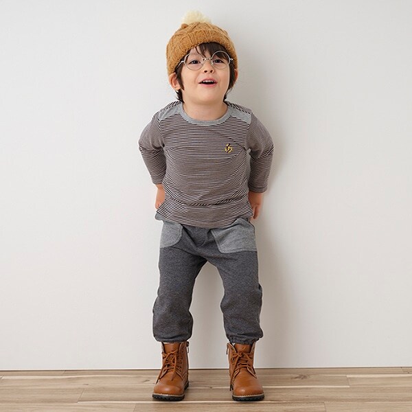 【KISETTE】ストレッチミニ裏毛ロングパンツ【日本製】