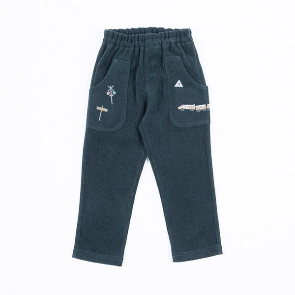 電車モチーフニットコールパンツ（80～90）