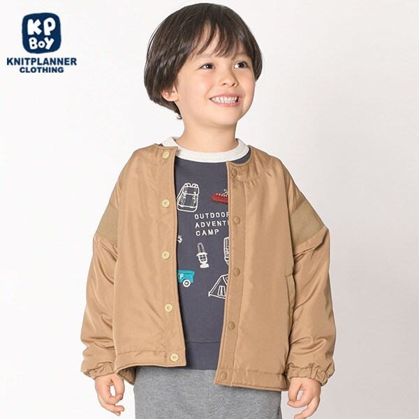 タフタノーカラージャケット(100～130)