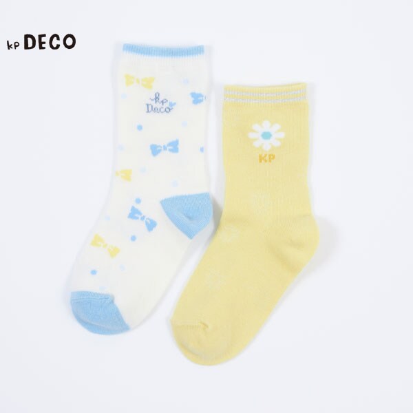 日本製/お花モチーフソックス2足セット(13～23)