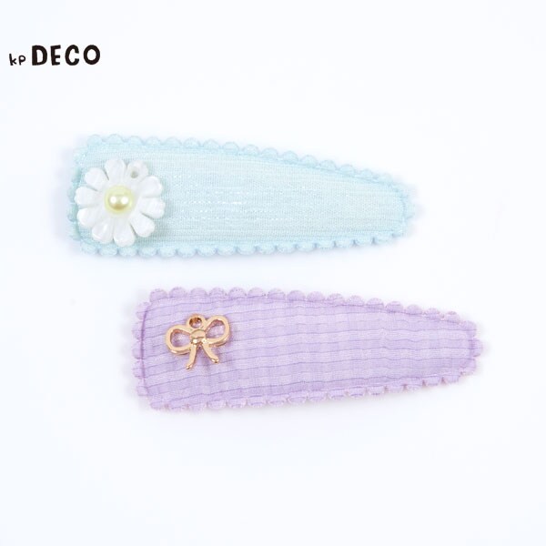 チャーム付きヘアピン(パッチンどめ)2個セット