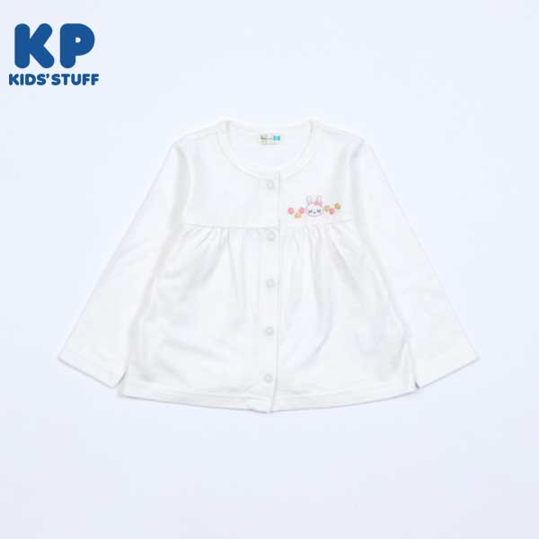 うさぎ刺しゅうカーディガン(80～90)