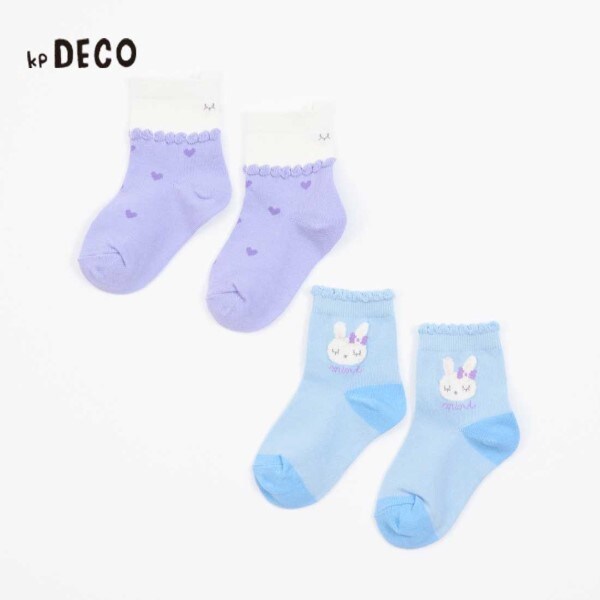 KPDECO うさぎちゃんソックス2足セット(11～23)