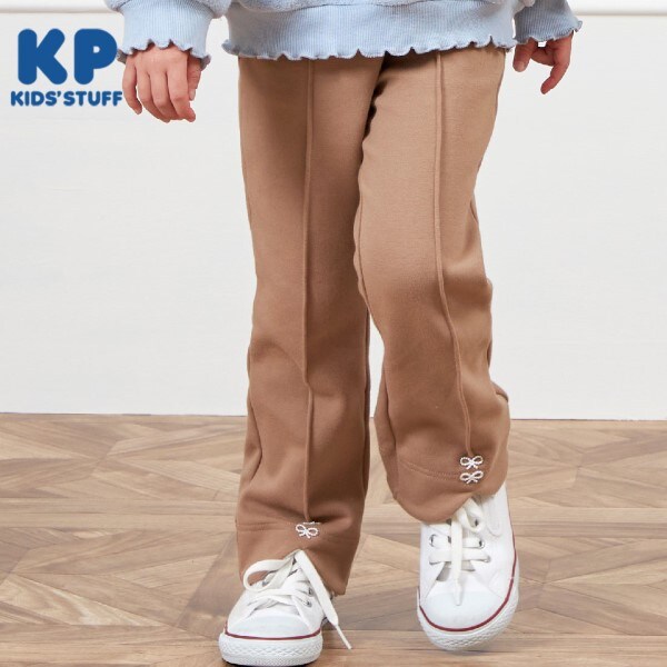 KP(ケーピー)裏起毛ストレッチスムースパンツ(110~140)