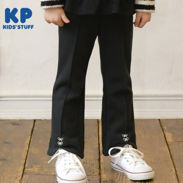 KP(ケーピー)裏起毛ストレッチスムースパンツ(110~140)