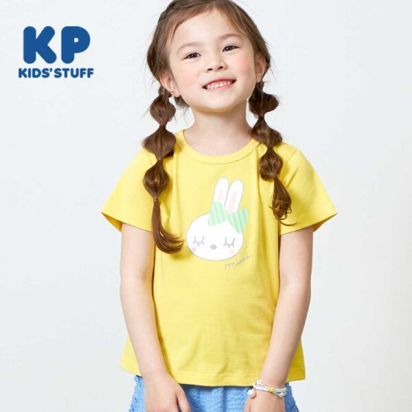 KP(ケーピー)うさぎバックロゴ半袖Tシャツ100～130