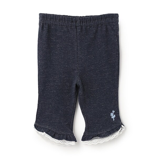 裾フリル6分丈パンツ