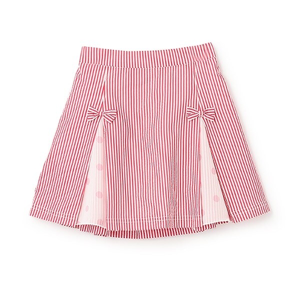 サッカーストライプ　天竺パンツのスカパン