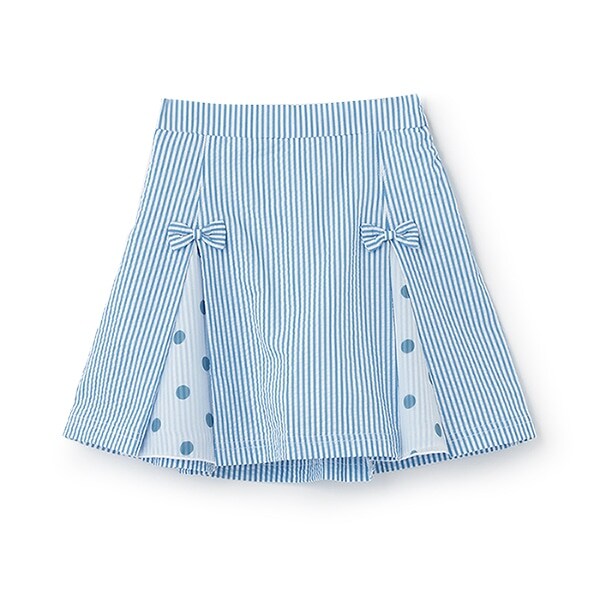 サッカーストライプ　天竺パンツのスカパン