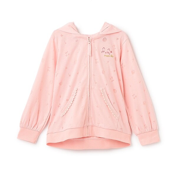 猫耳オパールジップアップパーカー