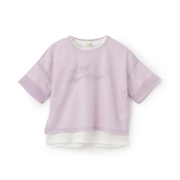 ジャガードチュールロゴ半袖Tシャツセット