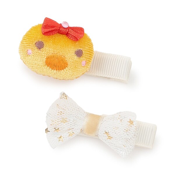 キャラ＆リボンモチーフヘアクリップ