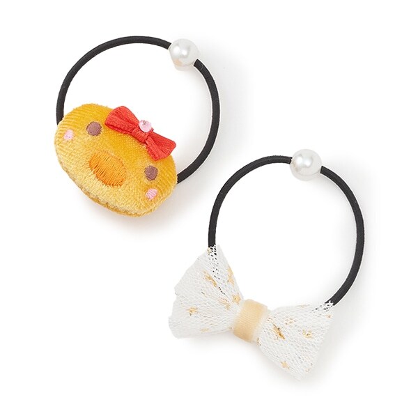 キャラ＆リボンモチーフヘアポニー