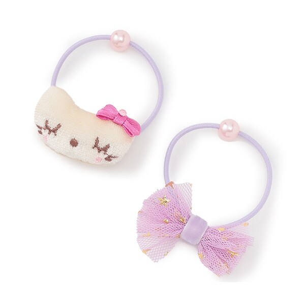 キャラ＆リボンモチーフヘアポニー