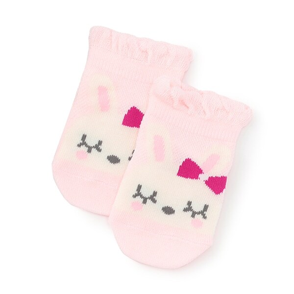 日本製/フロントmimiジャガードメッシュソックス