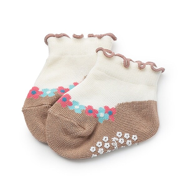日本製/お花ジャガードシューズソックス