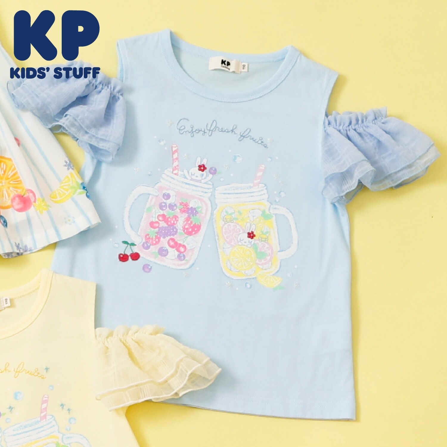ジュースプリント キシリトール加工Tシャツ