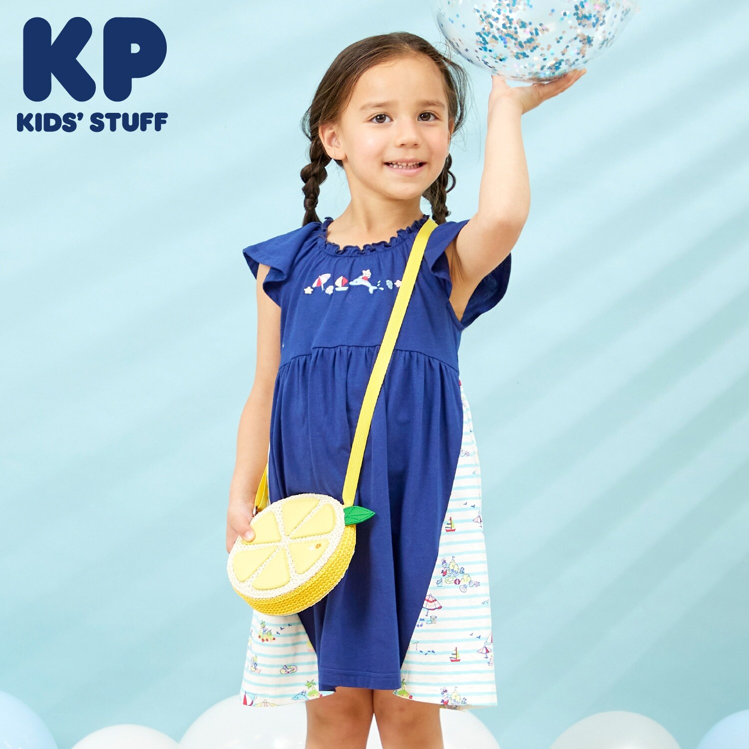 mimiちゃんリゾート柄 キシリトール加工ワンピース