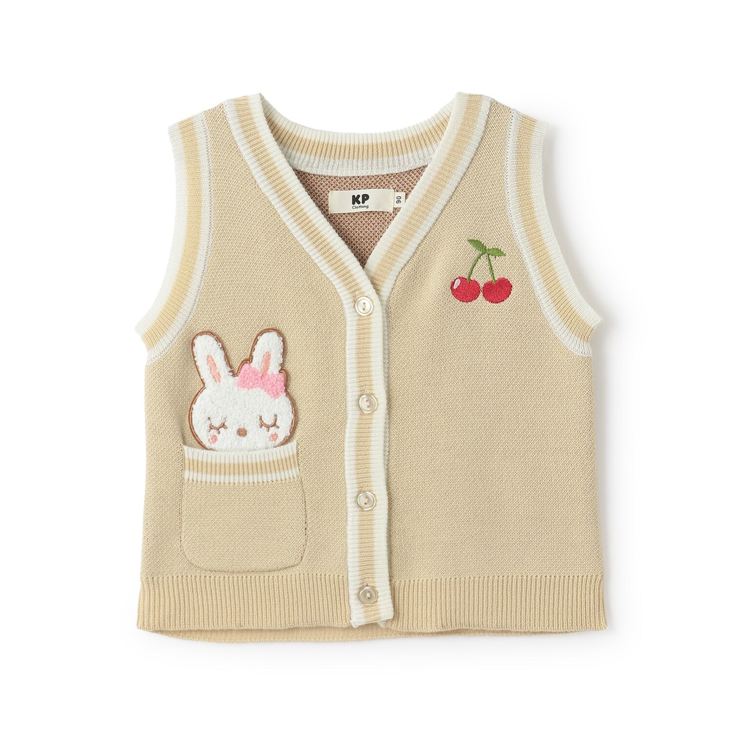 mimiちゃんサガラワッペン ニットベスト