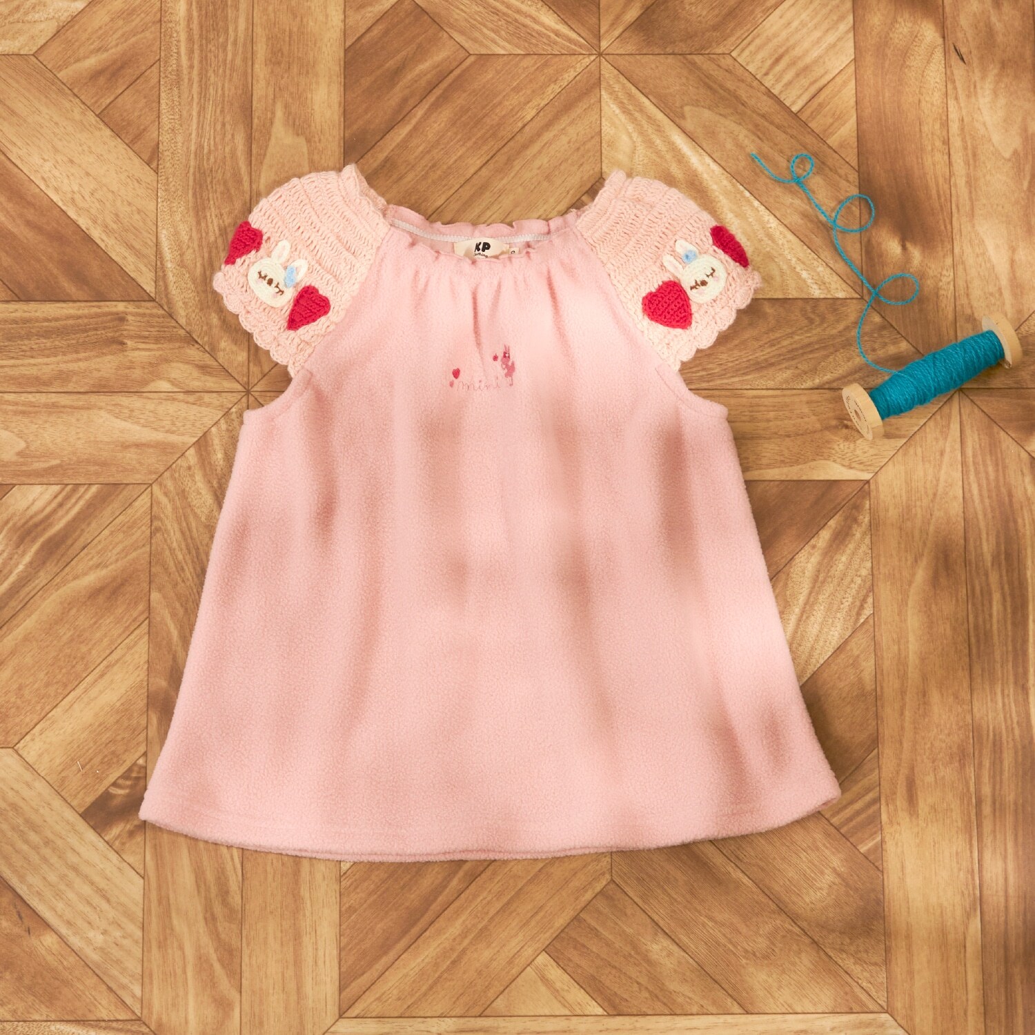 かぎ針編み＆フリース ベスト