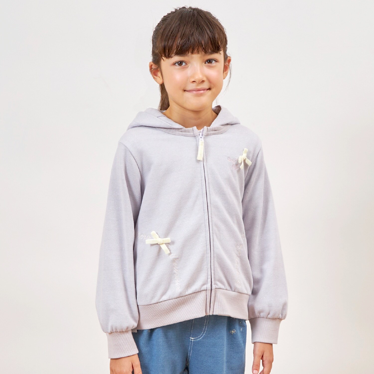 ラメ裏毛 パーカ