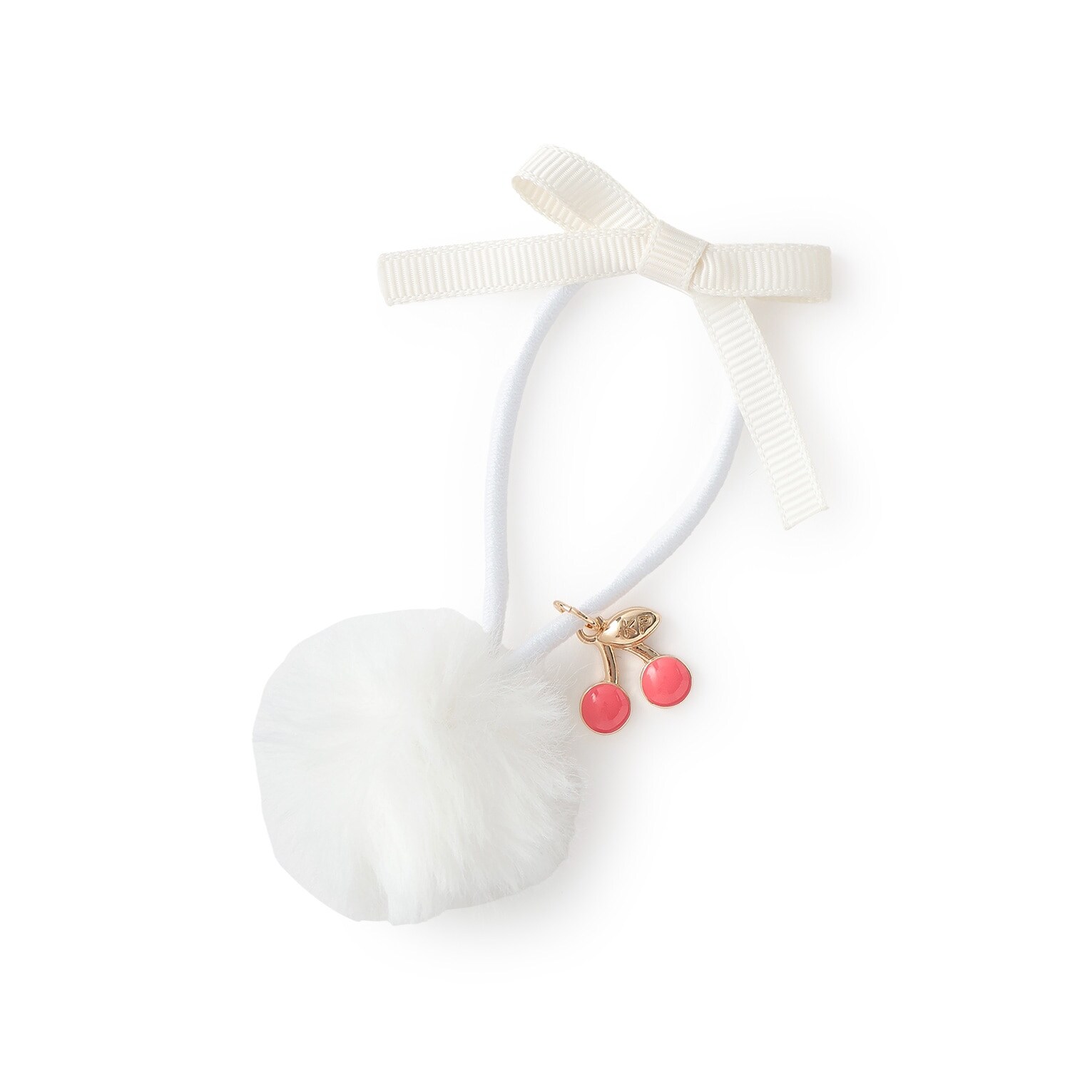 ボン天＆リボンモチーフ ヘアポニー