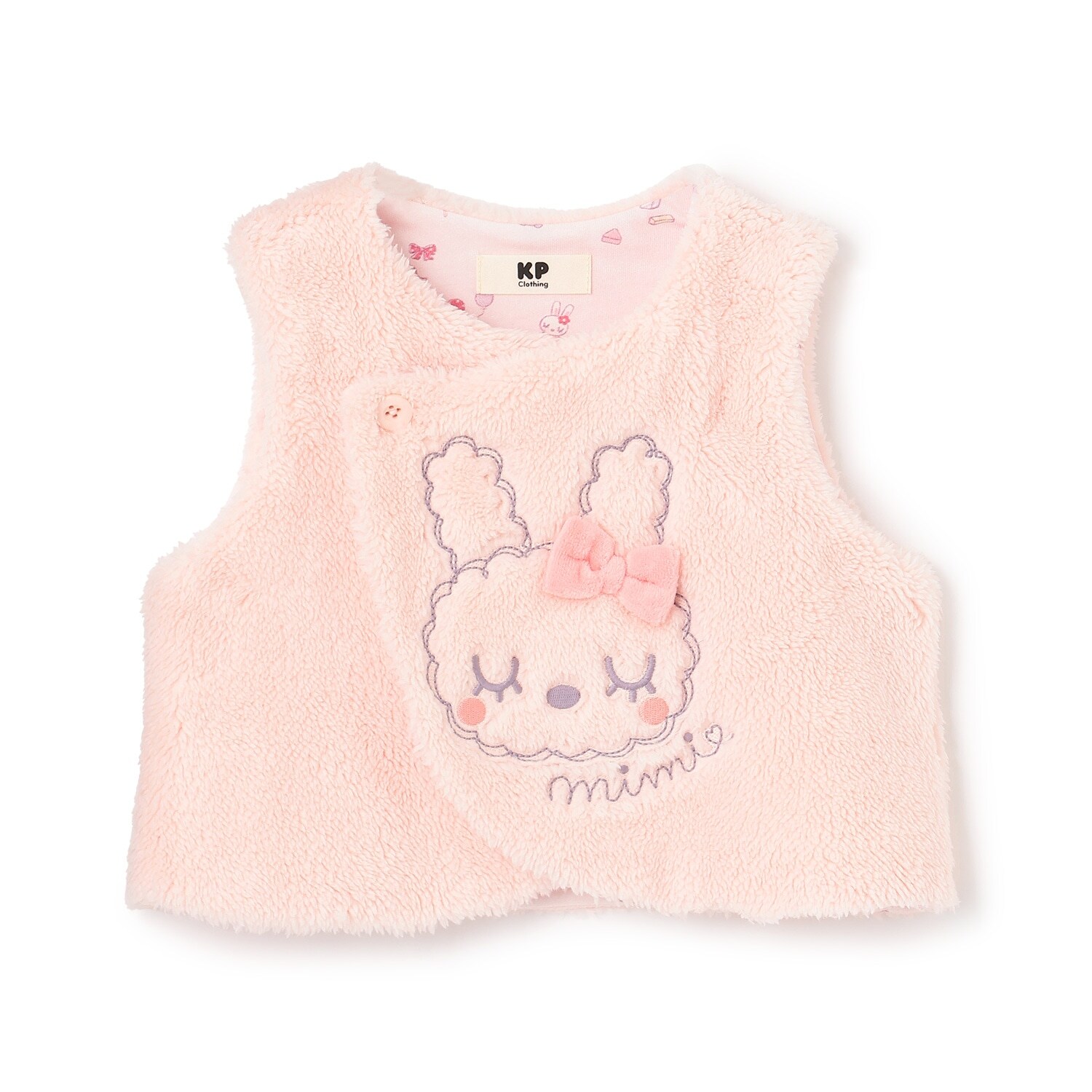 mimiちゃん刺しゅう ボアベスト