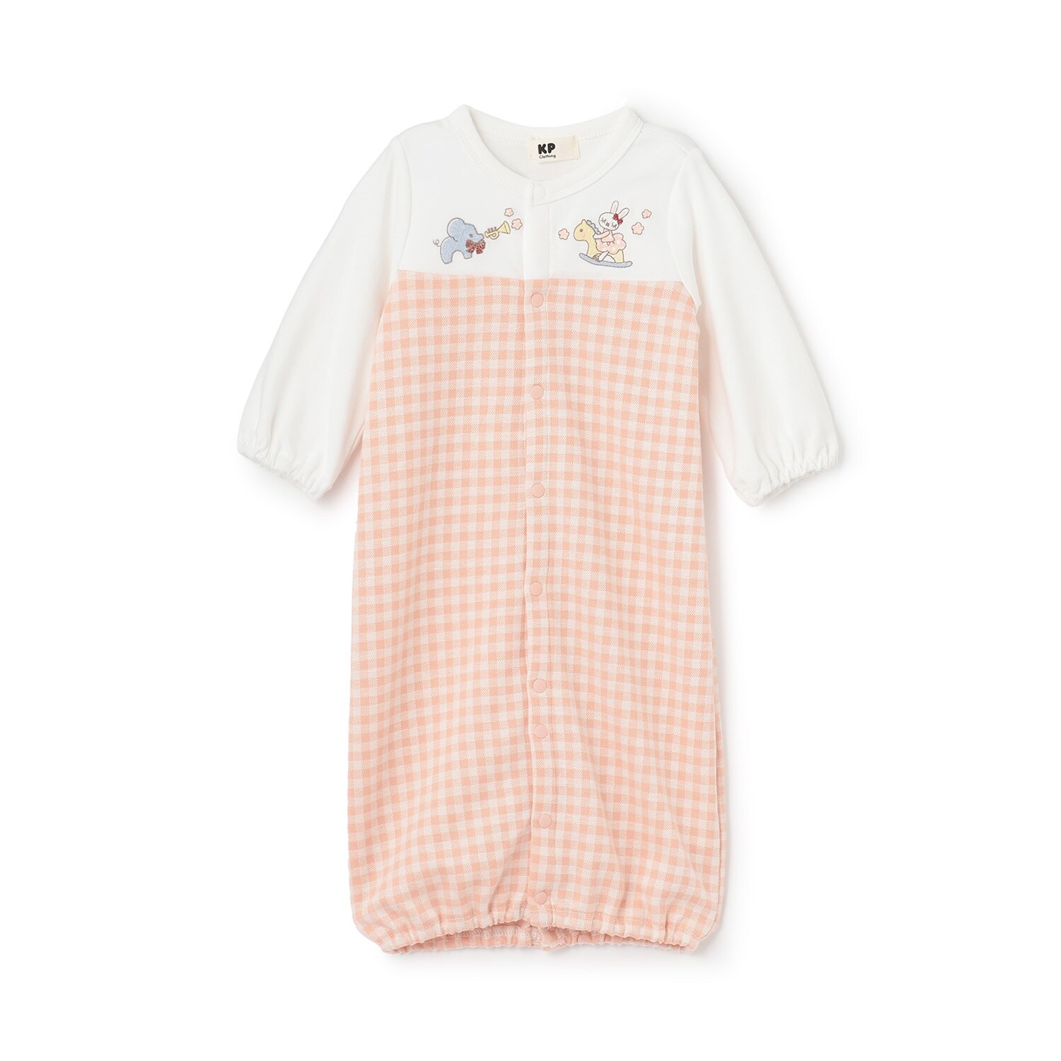 ギンガムジャカード切り替え2WAYドレス