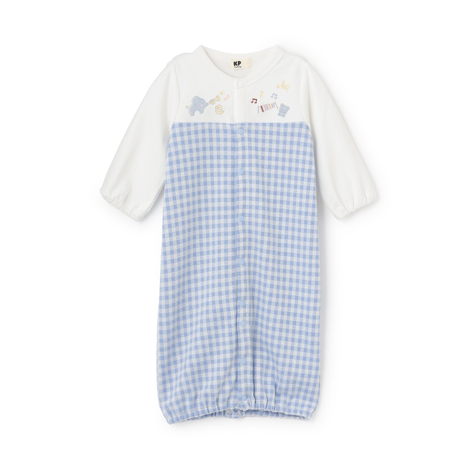 ギンガムジャカード切り替え2WAYドレス