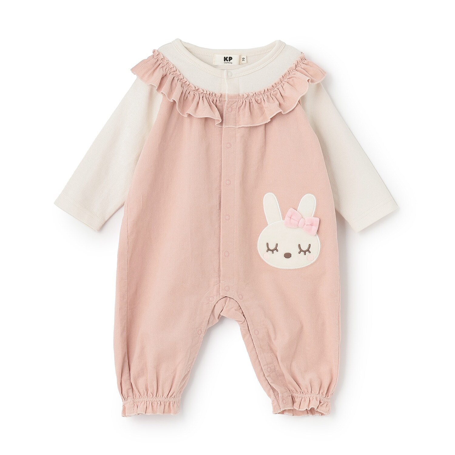 mimiちゃんシャツコールフリル カバーオール