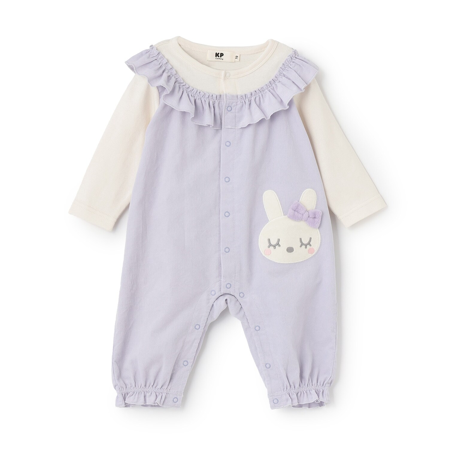 mimiちゃんシャツコールフリル カバーオール