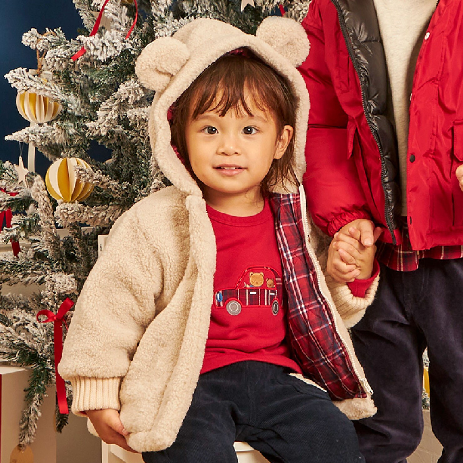 くま耳付き ボアジャケット