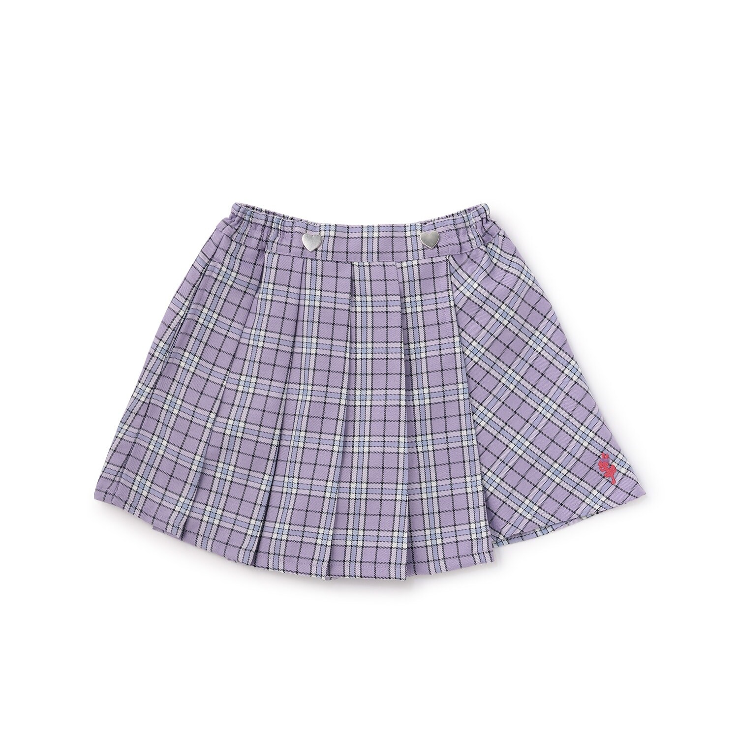 チェックプリーツキュロット