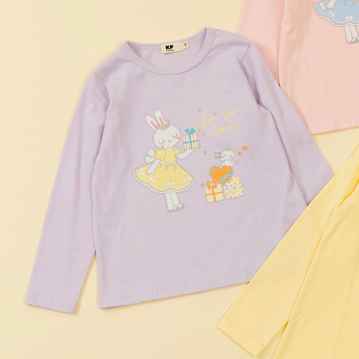 【GOOD PRICE】 mimiちゃんプリント 長袖Tシャツ