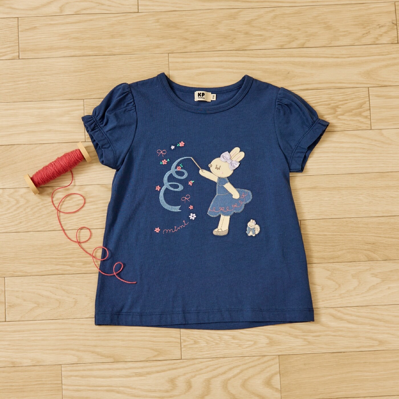 mimiちゃん アップリケ Tシャツ