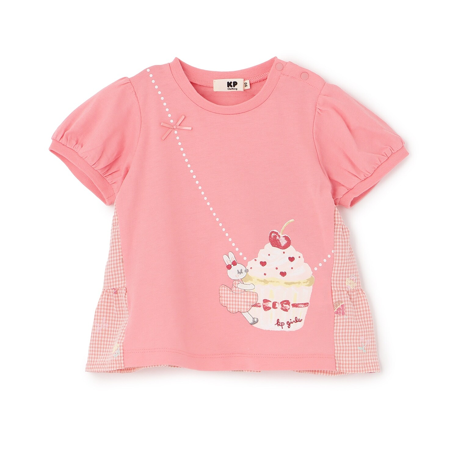 【防虫加工】天竺×先染チェック 半袖Tシャツ