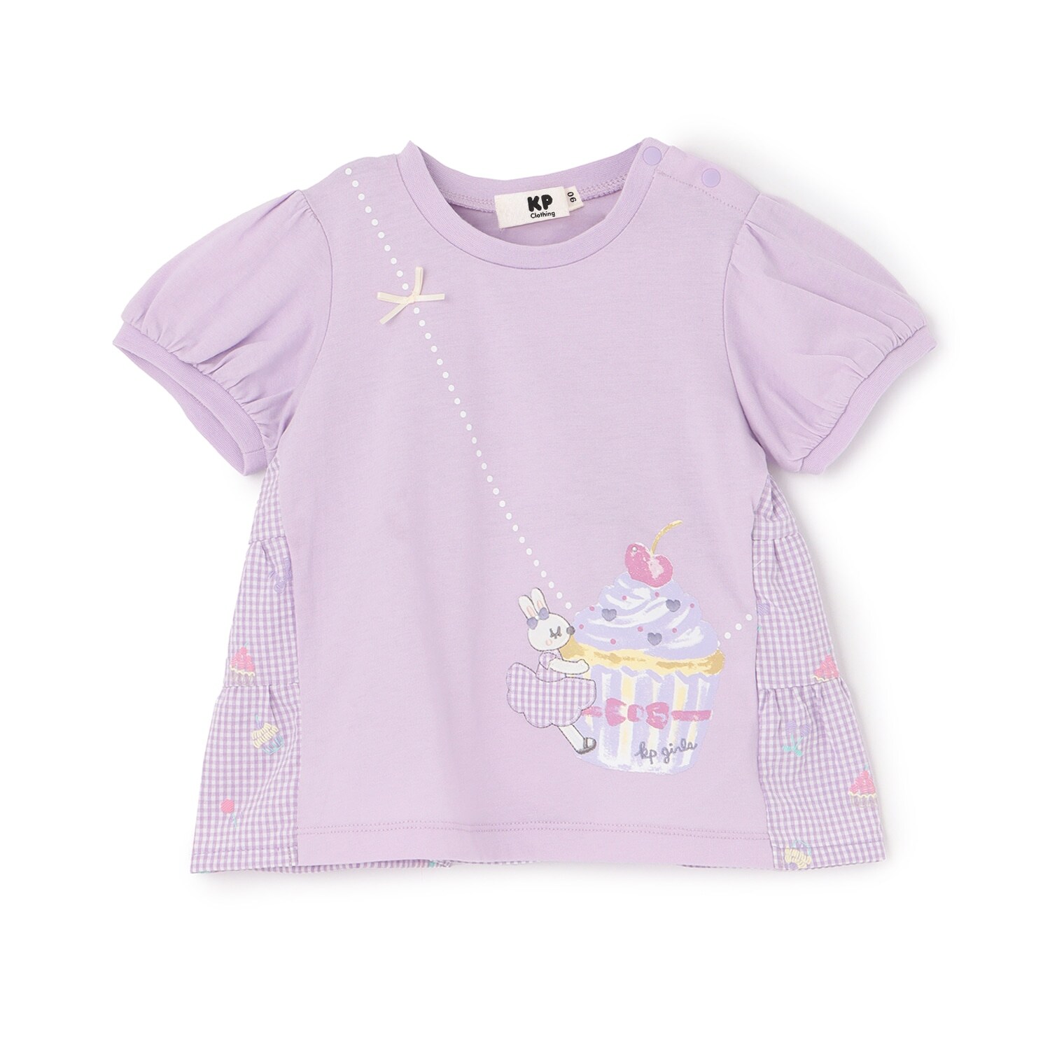 【防虫加工】天竺×先染チェック 半袖Tシャツ