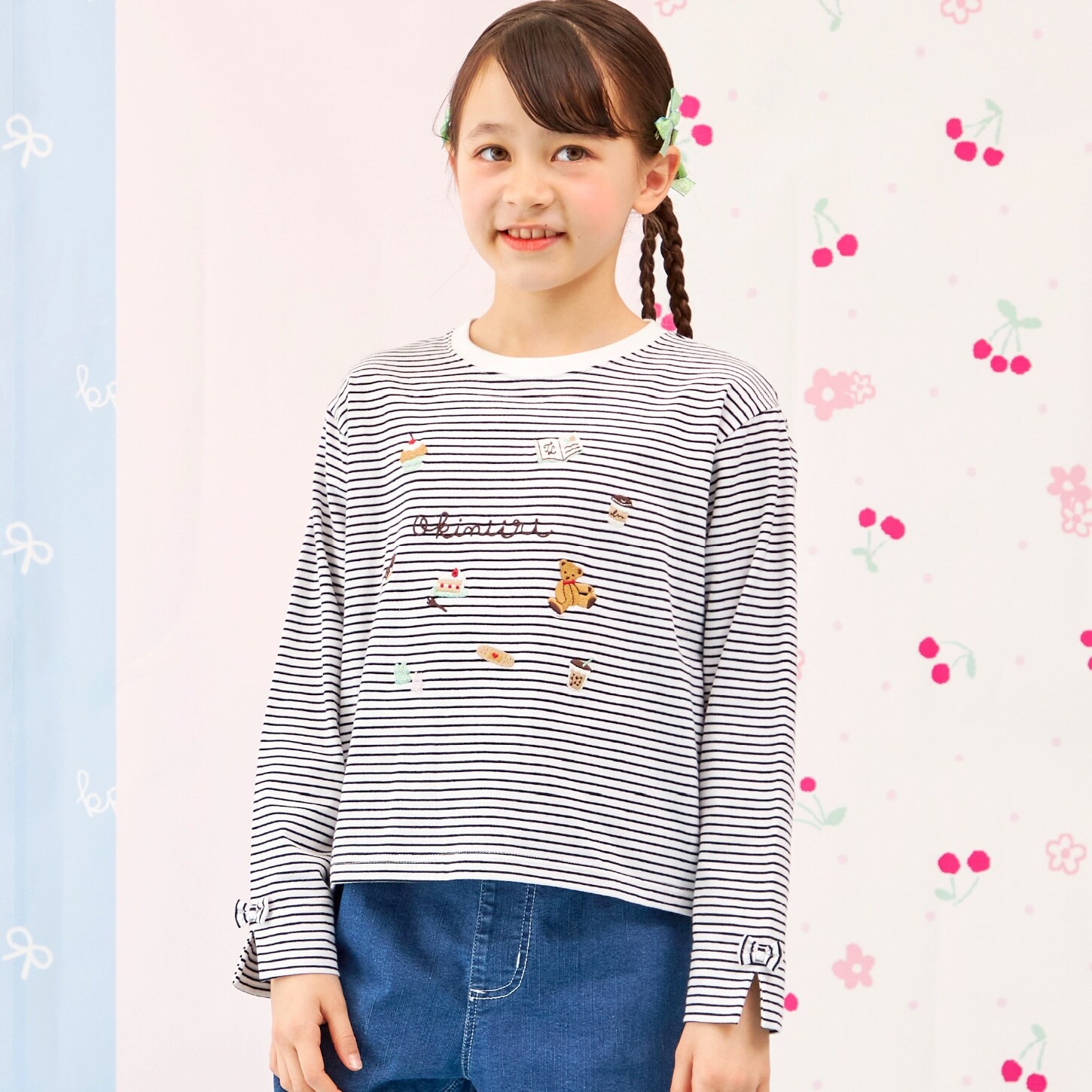 【Trois Lapins】 okiniiri 長Ｔ　【POMプロテクト加工】