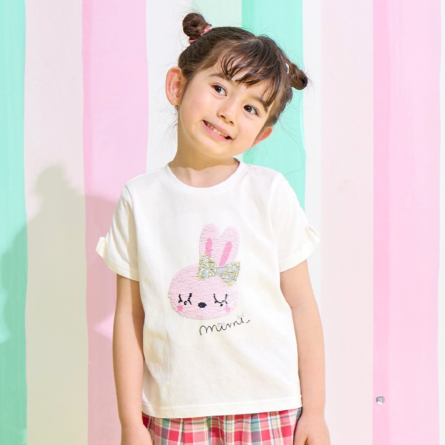 色が変わるmimiちゃんスパンコールTシャツ