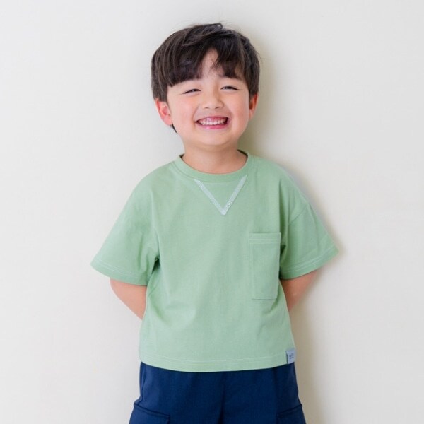 ステッチワイド半袖T