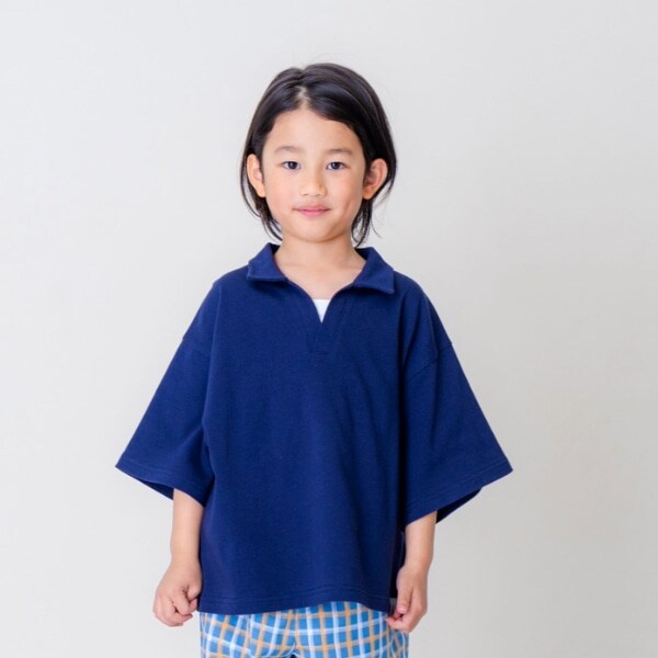 スキッパーネックレイヤードT