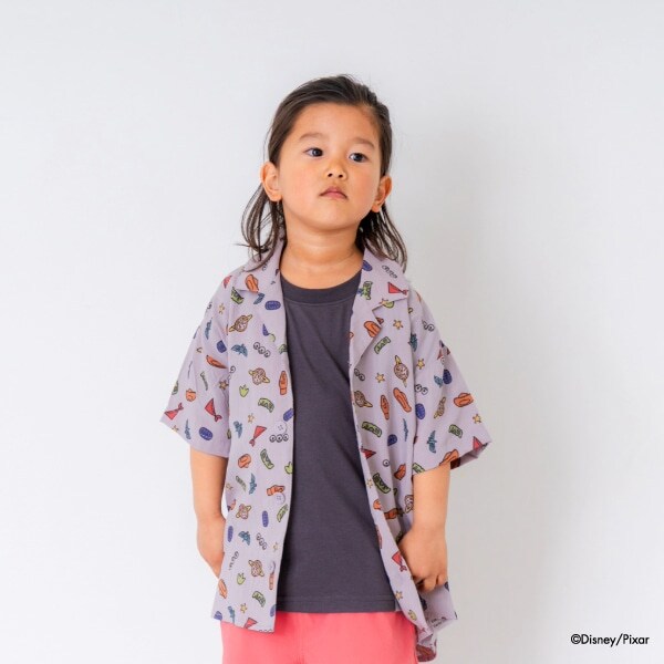 【親子リンク】【Disney】Kidsトイストーリー/総柄半袖シャツ