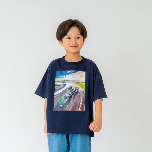 車転写半袖Tシャツ