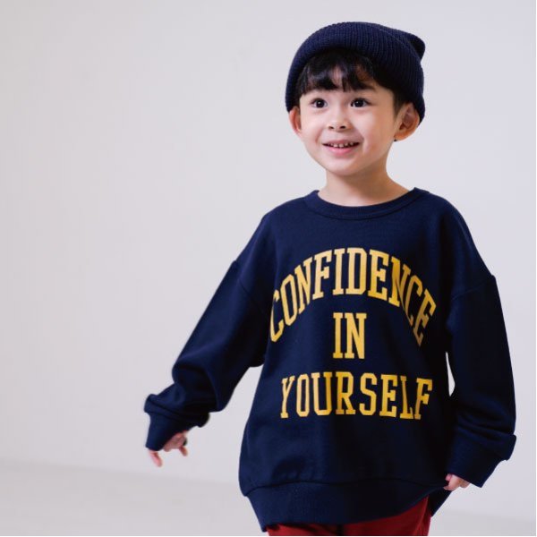 アソートロゴプリントワイドスウェット