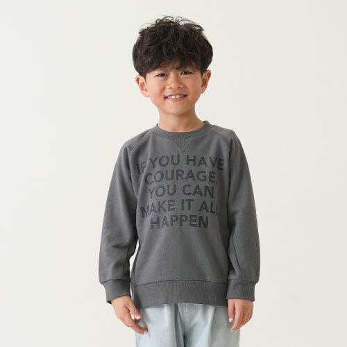 【親子リンク】Kidsラグランワイドスウェット