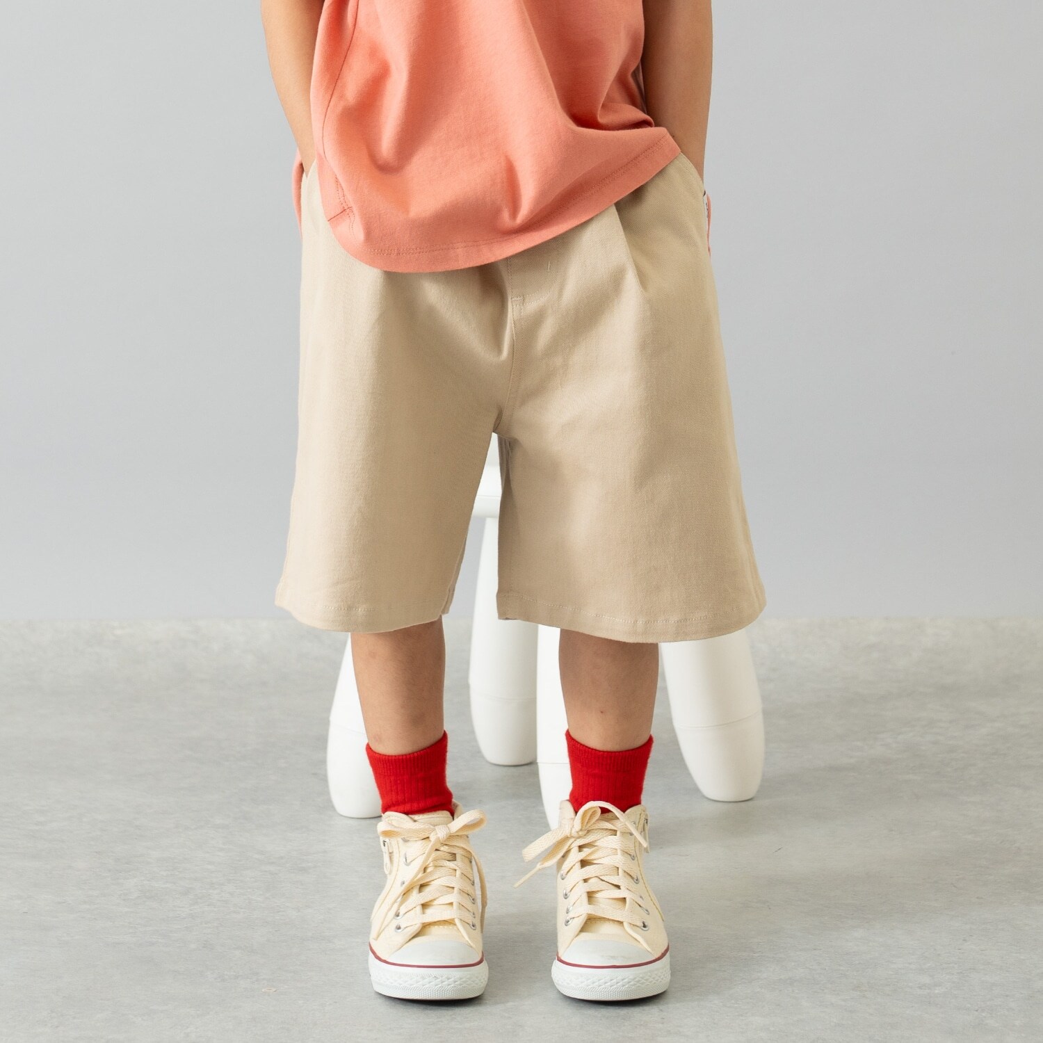 チノワイドハーフパンツ