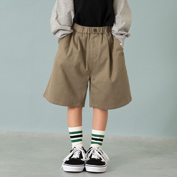 チノワイドハーフパンツ