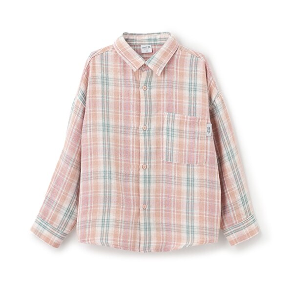 【親子リンク】Kidsピーチキモウチェックシャツ