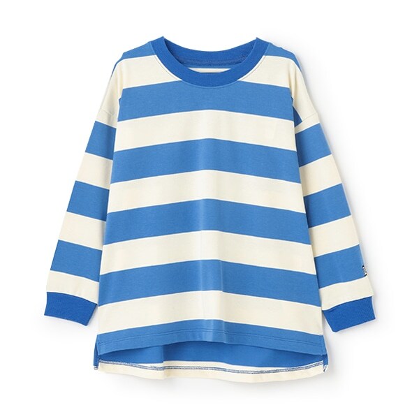 【365D.】ボーダー袖リブワイドロンT